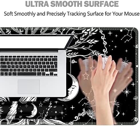 ToLuLu Extended Gaming Mouse Pad, Memory Foam Keyboard Mouse Wrist Rest