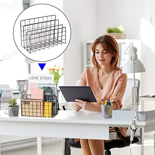 Desktop Mail Organizer File Organizer for Letters 3 Slot, Gray