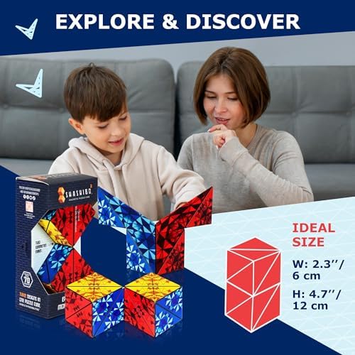 Shashibo ICOSA XL Magnetic Puzzle Toy, Stress Relief Fidget Toy