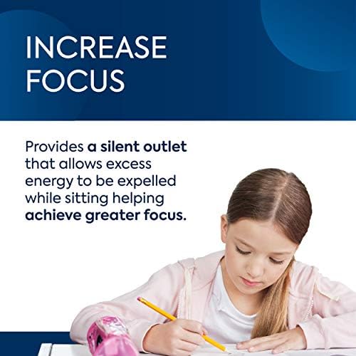 Bouncyband Wiggle Feet, Dark Blue, 1 Pack – Sensory Foot Cushion Quietly