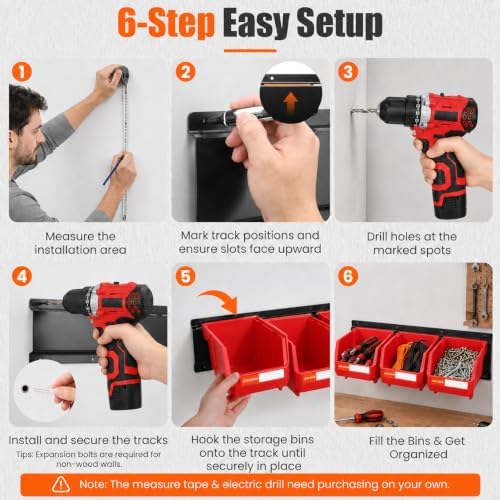 14pc Wall-Mounted Organizer V1 V2 V3 Master Combo Set Red