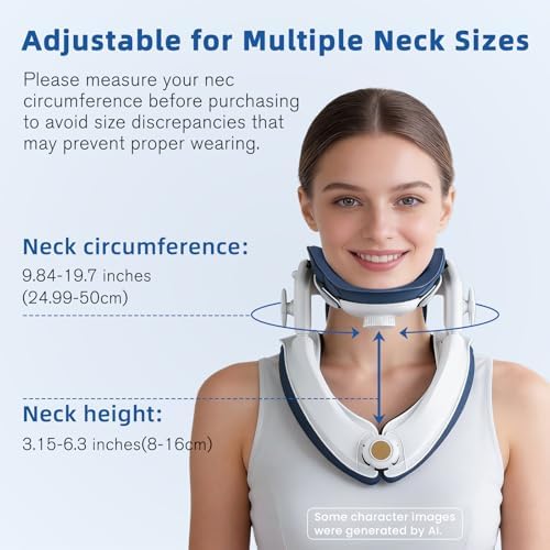 Neck Stretcher Cervical Traction Device - Adjustable Lightweight Neck Support Brace for Cervical Spine Decompression,Pain Relief Neck Decompression Tension Relief, FSA Eligible HSA Eligible