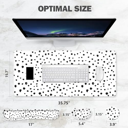 ToLuLu Ergonomic Gaming Mouse Pad, Memory Foam Keyboard Mouse Wrist Rest