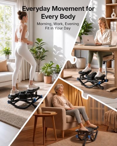 Merach Rocking Steppers for Exercise at Home, 3D Motion Stair Stepper
