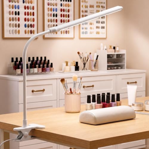 Nail Light for Desk, Clip On Clamp Table Puzzle Craft Lash Tech Lamp