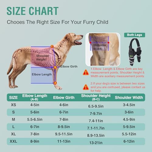 Dog Elbow Brace for Giant Dogs, Senior Shoulder & Joint Support