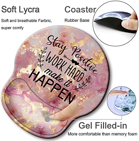 Ergonomic Mouse Pad with Wrist Rest Support,Gel Mouse Pads for Desk