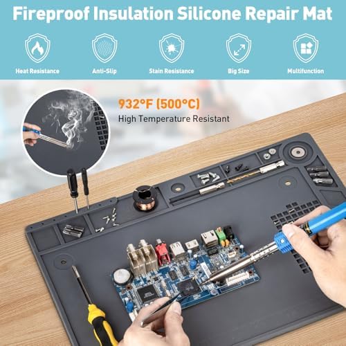 Helping Hands Soldering Station, 10X Magnifying Glass with Light