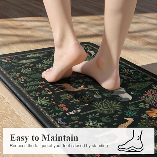 KIMODE Kitchen Mats for Floor Cushioned Anti Fatigue, Kitchen Rug Sets of 2