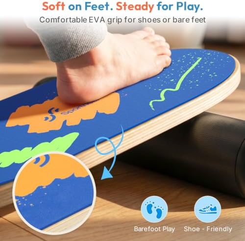 Sportneer Kids Balance Board, 4-Mode Adjustable Balance Trainer