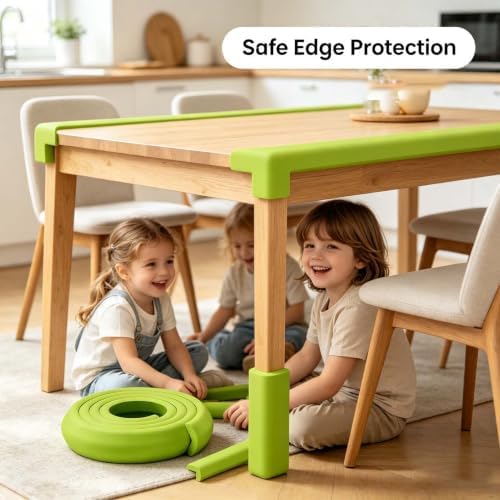 Corner Protector Strip, Foam Bumper Guard, Edge Protection Strip, Baby Proofing Foam Tape, Anti Collision Padding for Furniture Tables Desks, Shock Absorbing Cushion