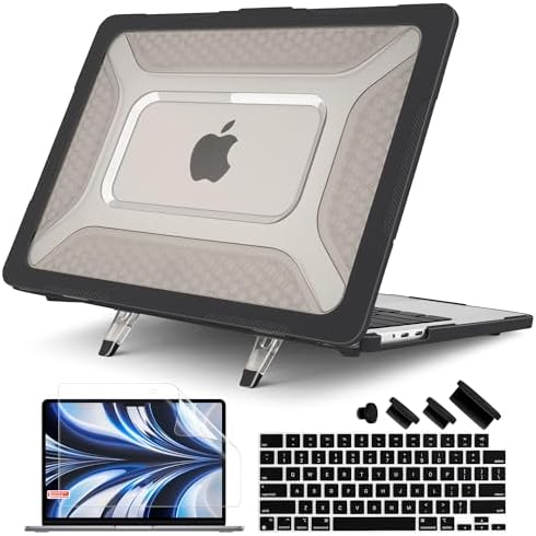 Batianda Extreme Heavy Duty Case for MacBook Air 13.6" 2026-2022, Black