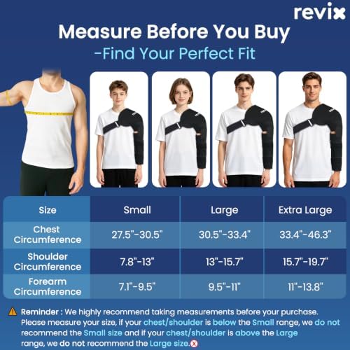 REVIX Youth Shoulder Arm Ice Pack Wrap for Pitcher, Reusable Ice Arm Sleeve