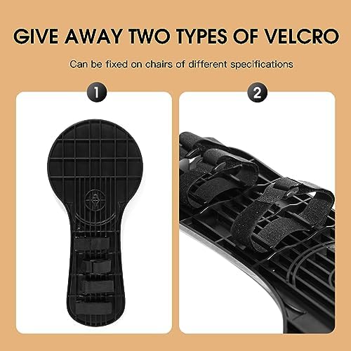 Black Office Chair Arm Pads Mouse Arm Rest with Baffle to Prevent Falling