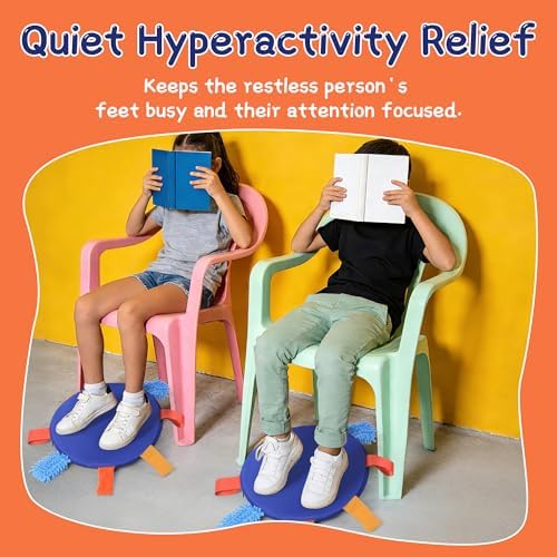 BALAPET Sensory Wobble Cushion for Kids, Memory Foam Support Sensory Wobble Cushion, 2-in-1 Wobble Chair Feet Promotes Active Learning and Improves Focus for Classroom Elementary