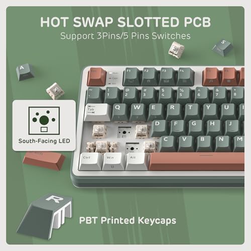 RK ROYAL KLUDGE S98 Wireless Mechanical Keyboard w/Smart Display & Knob