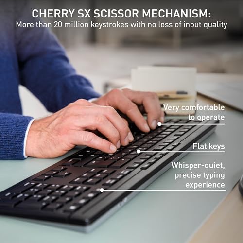 Cherry Stream Desktop Comfort Wireless Keyboard and Mouse Combo