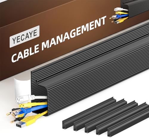 YECAYE Cable Management, 6 Pack, Black