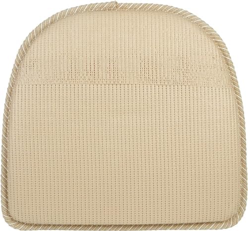 Klear Vu Raindrop The Gripper Non Slip Chair Cushions, Soft & Comfortable Seat Pad, Sitting Pillow for Kitchen, Dining or Office, 6 Count (Pack of 1), 06 Natural