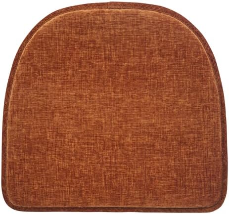 Klear Vu Raindrop The Gripper Non Slip Chair Cushions, Soft & Comfortable Seat Pad, Sitting Pillow for Kitchen, Dining or Office, 8 Count (Pack of 1), Cayenne