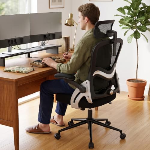 Ergonomic Office Chair 400 lbs Mesh Desk Chair with Headrest