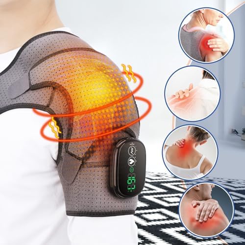 Cordless Shoulder Heating Pad with Massage, FSA Eligible Items Heating Pad