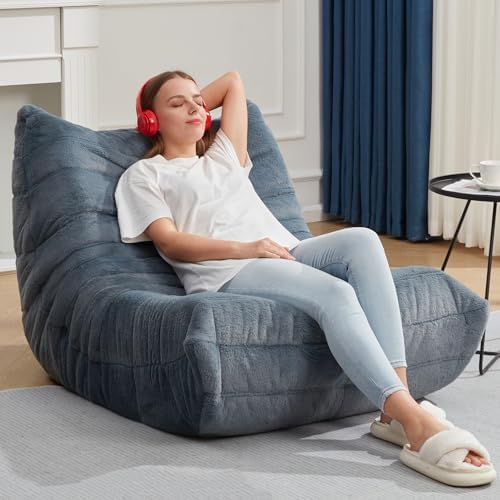 Hobestluk Big Bean Bag Chairs for Adults Fireside BeanBag Couch Togo Sofa