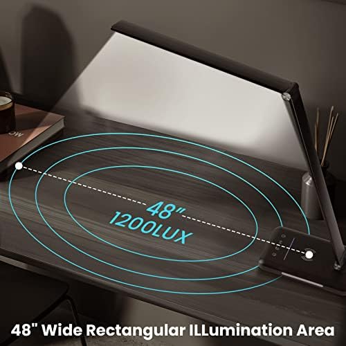 LED Desk Lamp with Wireless Charger, USB Charging Port, Night Light