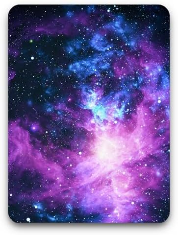 Atufseat Small Mouse Pad, Mini Mouse Pad 6" x 8", Thick Rubber Waterproof Mouse Mat, Cute Mousepad for Women Men Kids Wireless Mouse Mini Laptops Keyboard Tray Home Office Travel, Blue Purple Galaxy