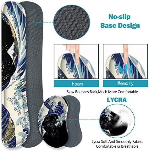 ToLuLu Extended Gaming Mouse Pad, Ergonomic Keyboard Mouse Wrist Rest Set