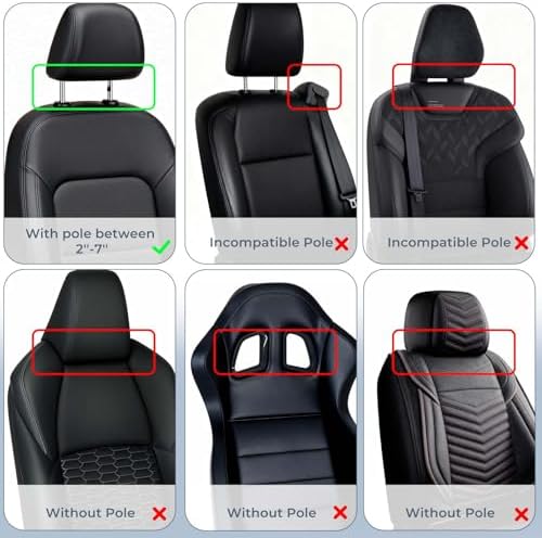 Adjustable Car Headrest Pillow, Road Pal Car Headrest