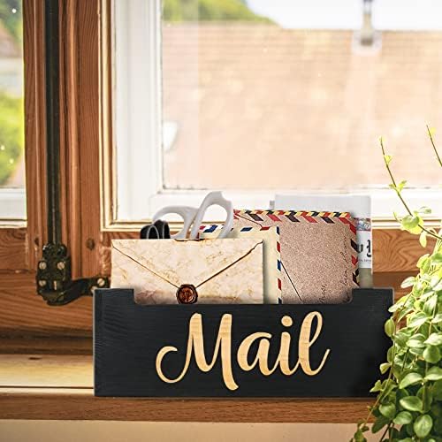 Wooden Mail Organizer Countertop
