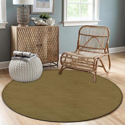 Highly Premium Quality Floor Mat, Office Chair Decor Mat, Room Sofa Yoga Soft Round Carpet Brown, 60inch