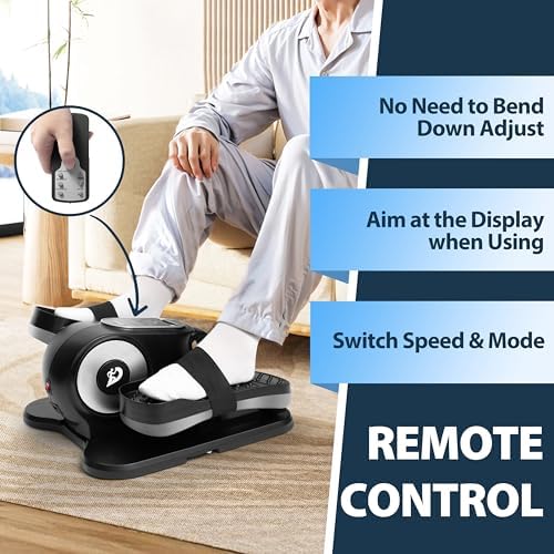 Under Desk Elliptical Machine with 12 Speed Levels for Whole Family