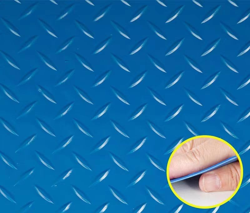 1 Pack Odorless Anti-Fatigue Mat Anti-Static Anti-Fatigue Inline Foot Mat (Blue,0.6Mx0.45Mx20mm)