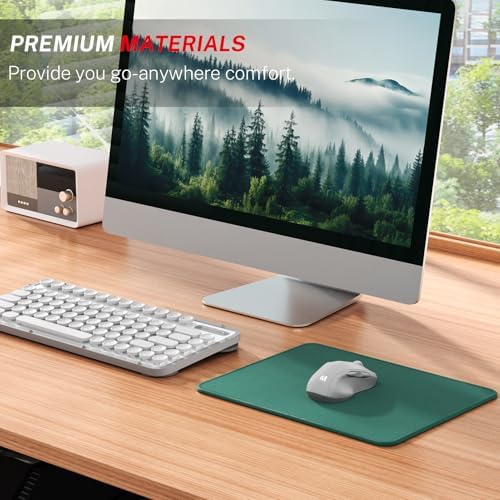 MROCO Essential Office & Gaming Mouse Pad, 8.5 x 11 Inch, Forest Green