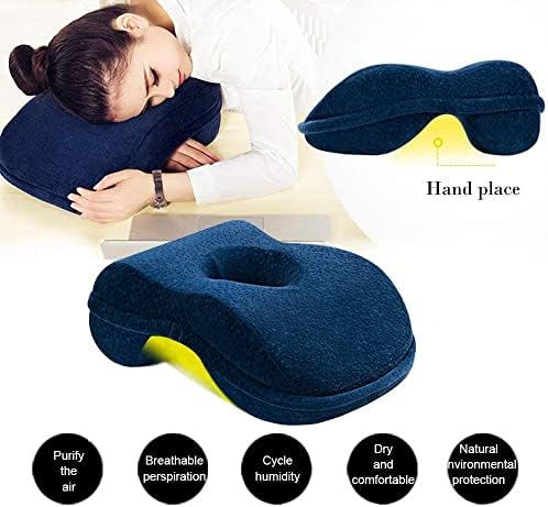 WOWSEA Desk Nap Pillow, Ergonomic Memory Cotton Wedge Pillow for Sleeping