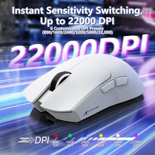 ATTACK SHARK X11 SE Tri Mode Lightweight Wireless Gaming Mouse - White
