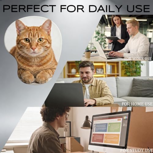 Custom Mouse Pad with Wrist Rest,Personalized Photo Ergonomic Mouse Pad