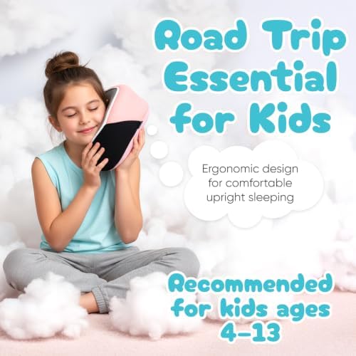 Proglobe Junior Kids Travel Neck Pillow, Ages 4-12, Airplane Car Seat