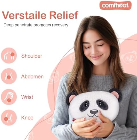 Panda Microwave Heating Pad for Period Cramps, Moist Heat Pack