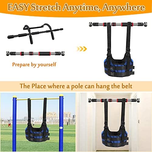 Back Stretcher, Lumbar Traction Device, Spine Decompression Belt for Pain Relief, Spinal Back Stretcher Belt, Thoracic Spinal Decompression Harness, Portable Stretching Device (Medium)