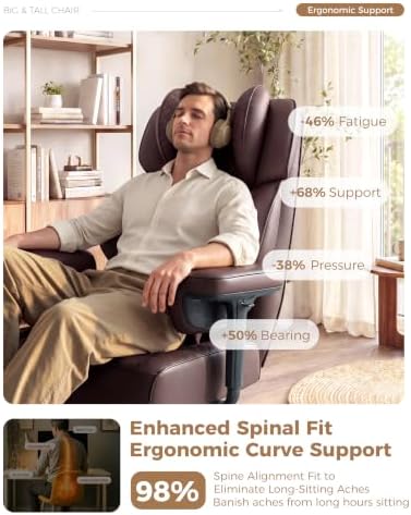 Big and Tall Office Chair, High Back Ergonomic Desk Chair
