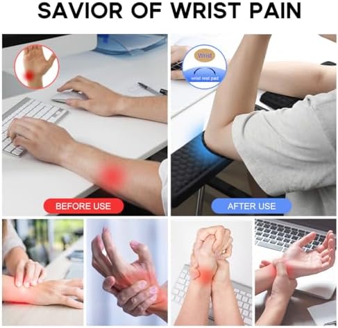 JIKIOU L-Shaped Desk Elbow Pad for Desk,Memory Foam Elbow Support Pad 2Pack