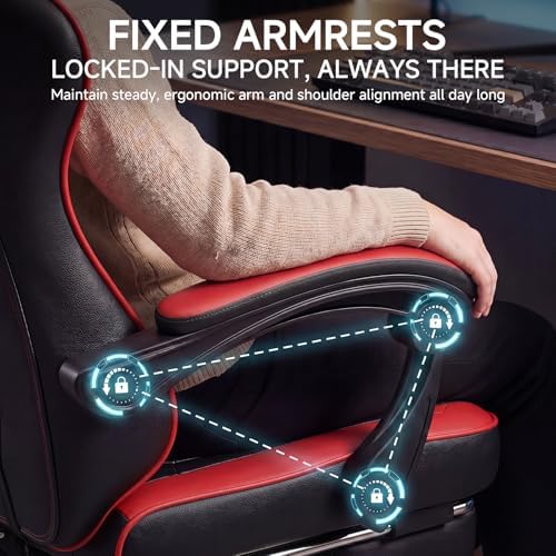 Ergonomic Gaming Chair with Footrest Reclining Video Game Chair