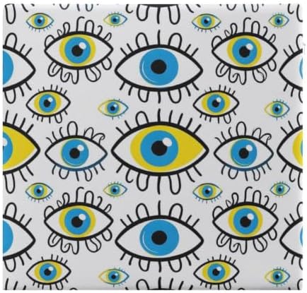 Funny Memory Foam Chair Pad for Adults Evil Eye Pattern