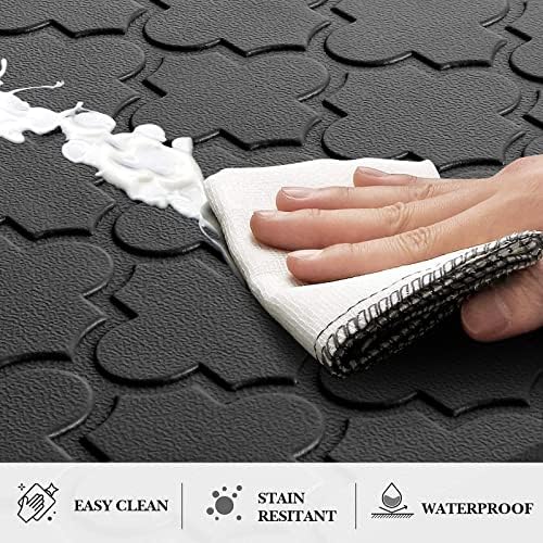 Kitchen Mat 2 PCS Cushioned Anti-Fatigue Floor Mat Standing Mat for Kitchen