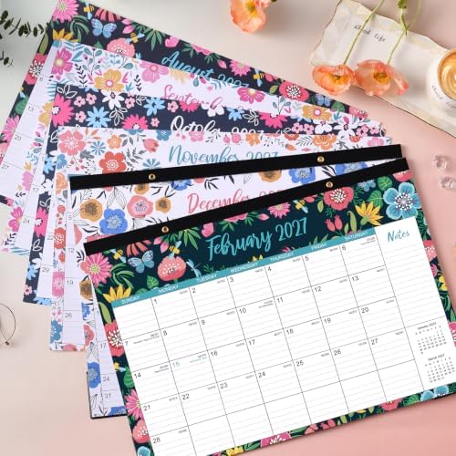 Desk Calendar 2026-2027 - Jul 2026 - Dec 2027, Large Monthly Desk Calendar 18 Months, 17" x 12", Desk Pad, Large Ruled Blocks, To-do List & Notes, Best Desk/Wall Calendar for Planning or Organizing