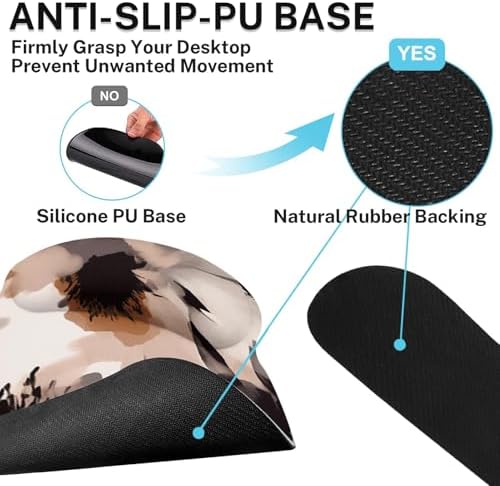 Britimes Ergonomic Mouse Pad Set with Wrist Rest, Boho Tribal