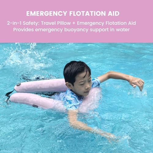 Keemall Inflatable Car Pillow for Kids & Adults, for Trips, Car Sleep &Naps